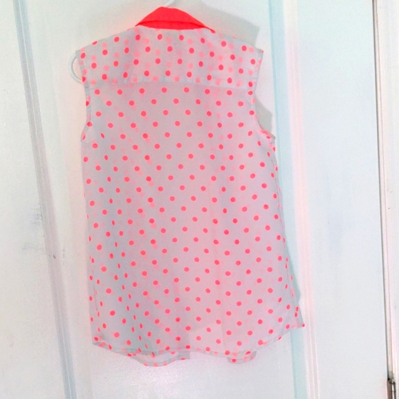 Faded Glory Girls 6/6X Sheet Button-Up Tank - Picture 3 of 3